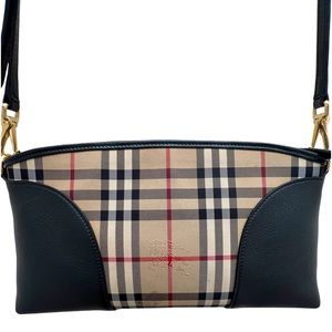 BURBERRY Calfskin Vintage Check Crossbody